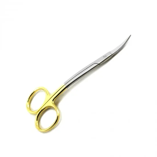 Lagrange scissors with tungsten-carbide gold ring handles, made by IM Sons Med